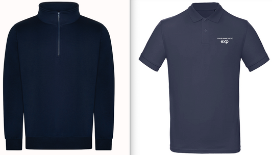 eXp Pro Quarter Neck Zip Sweatshirt (2 Pack) & eXp Polo Shirt (3 Pack) Bundle - Save 10%